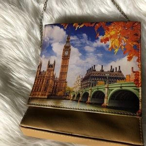 London picture in the Fall Crossbody bag  !UNIQUE!